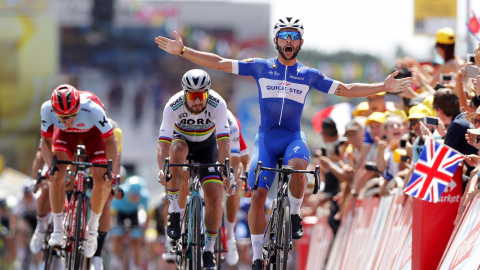 Tour de France 2018 - Majka dziesiąty na 1. etapie, triumf Gavirii