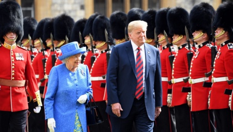 Donald Trump spotkał się z królową Elżbietą II