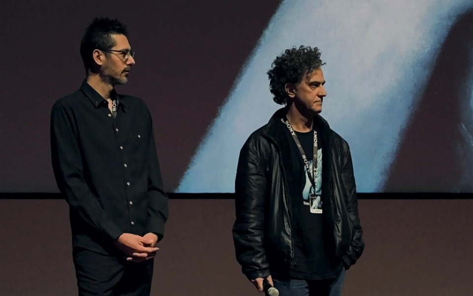 Na fotografii od lewej: David Ungaro - autor zdjęć do filmu "A Prayer Before Down" i reżyser obrazu - Jean-Stephane Sauvaire. Fot. Piotr Walczak