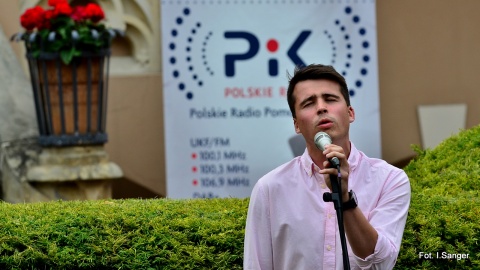 Krzysztof Iwaneczko zaśpiewał w ogrodzie Radia PiK [zdjęcia]