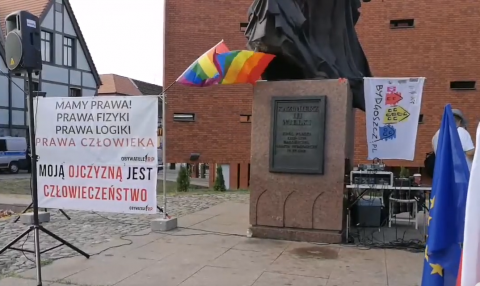 Bydgoszcz wolna od nienawiści - to hasło czwartkowej manifestacji w centrum miasta