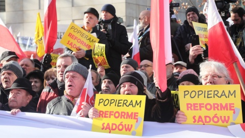 Demonstracja poparcia reformy sądownictwa