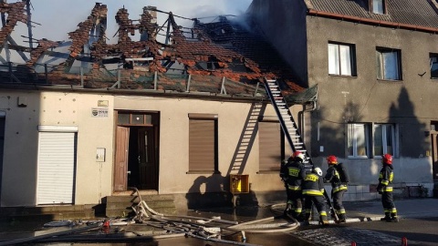 Płonął dom przy ulicy Bydgoskiej w Starym Fordonie [zdjęcia]